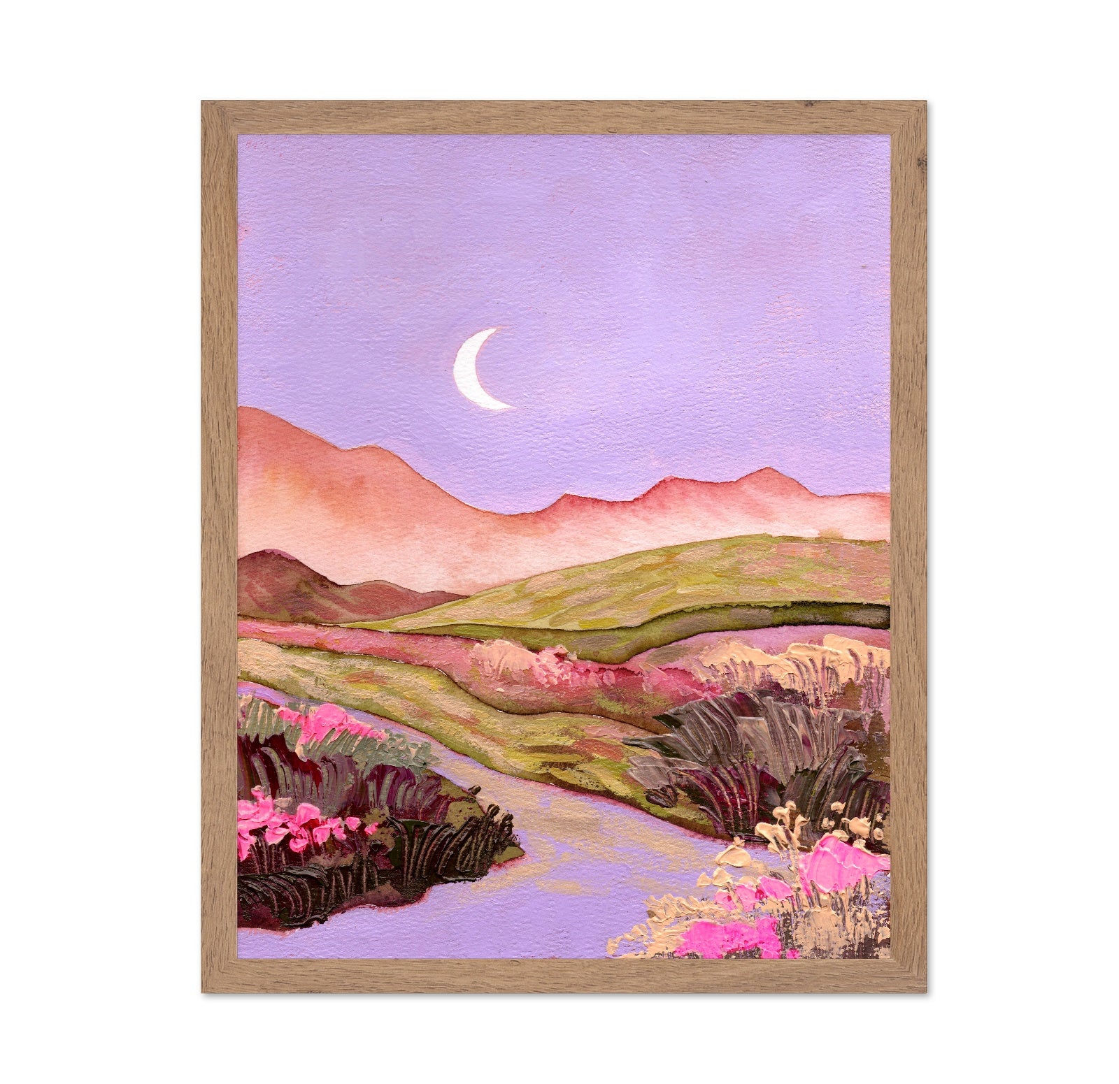 Pastel Crescent Landscape