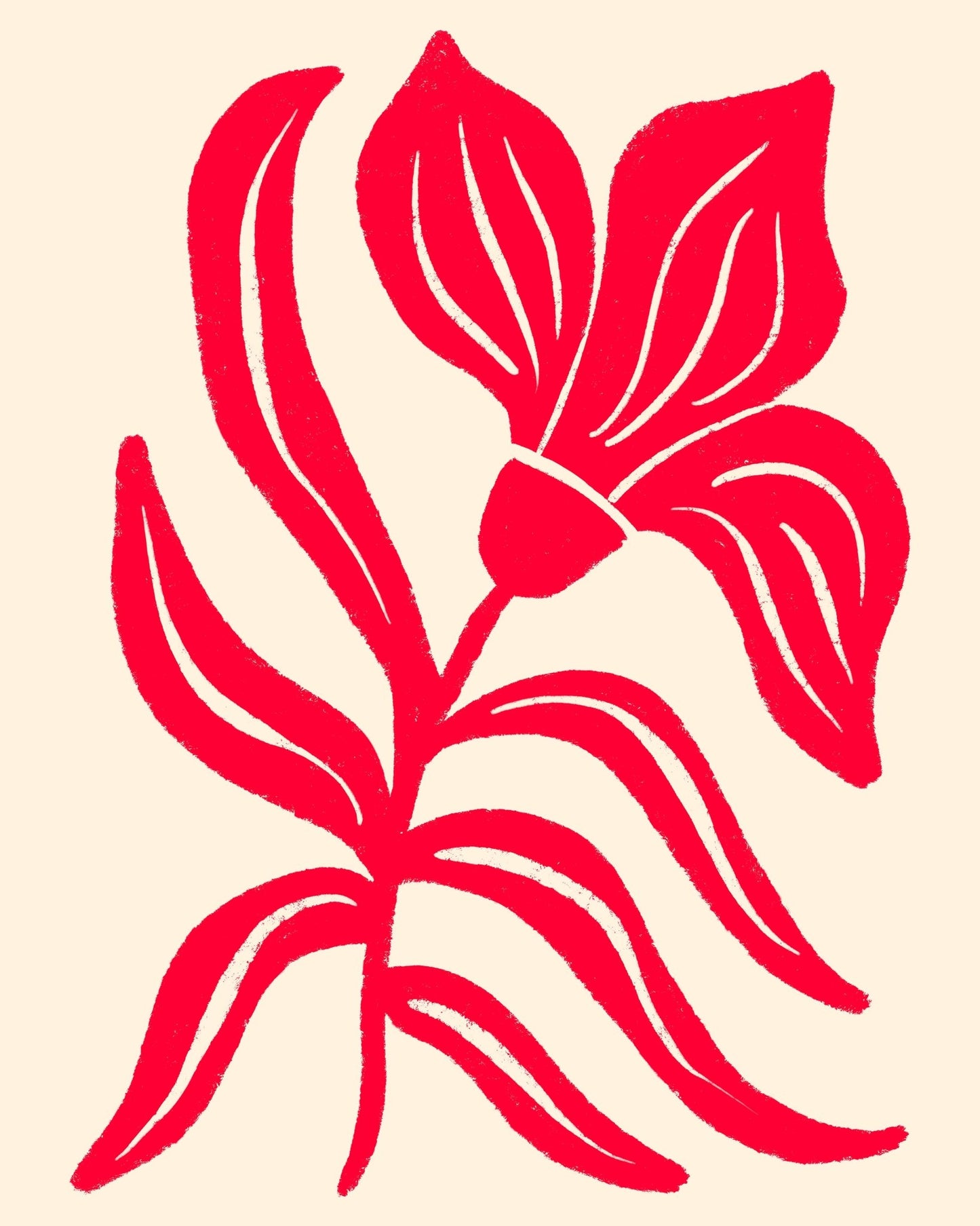 Bold Red Flower