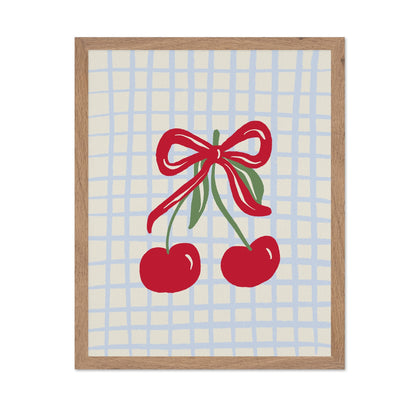 Cherry Ribbon Charm
