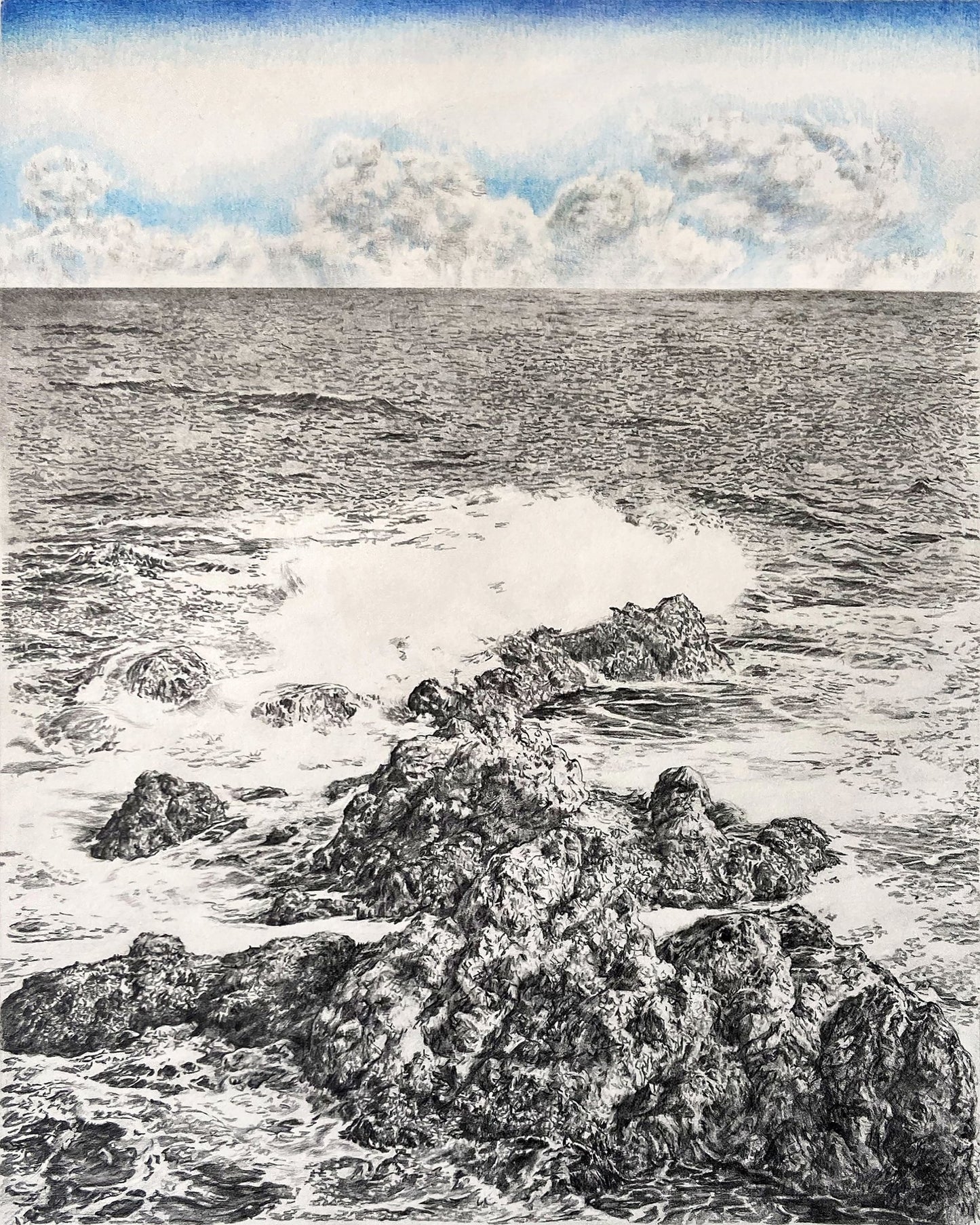 Waves Breaking on Coastal Rocks