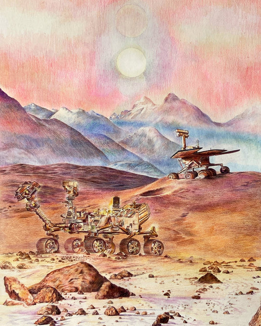 Mars Rovers at Twin Suns