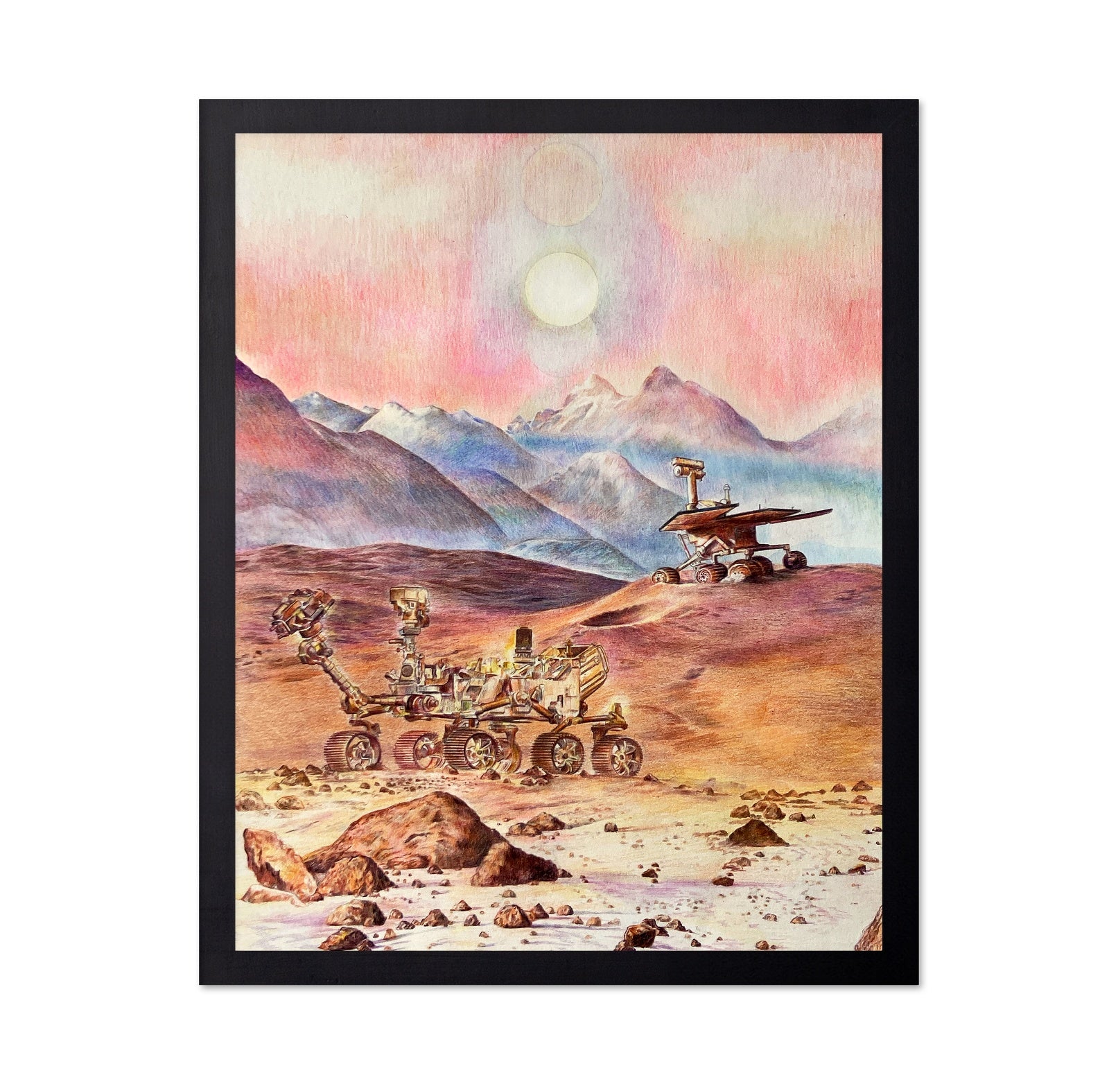 Mars Rovers at Twin Suns