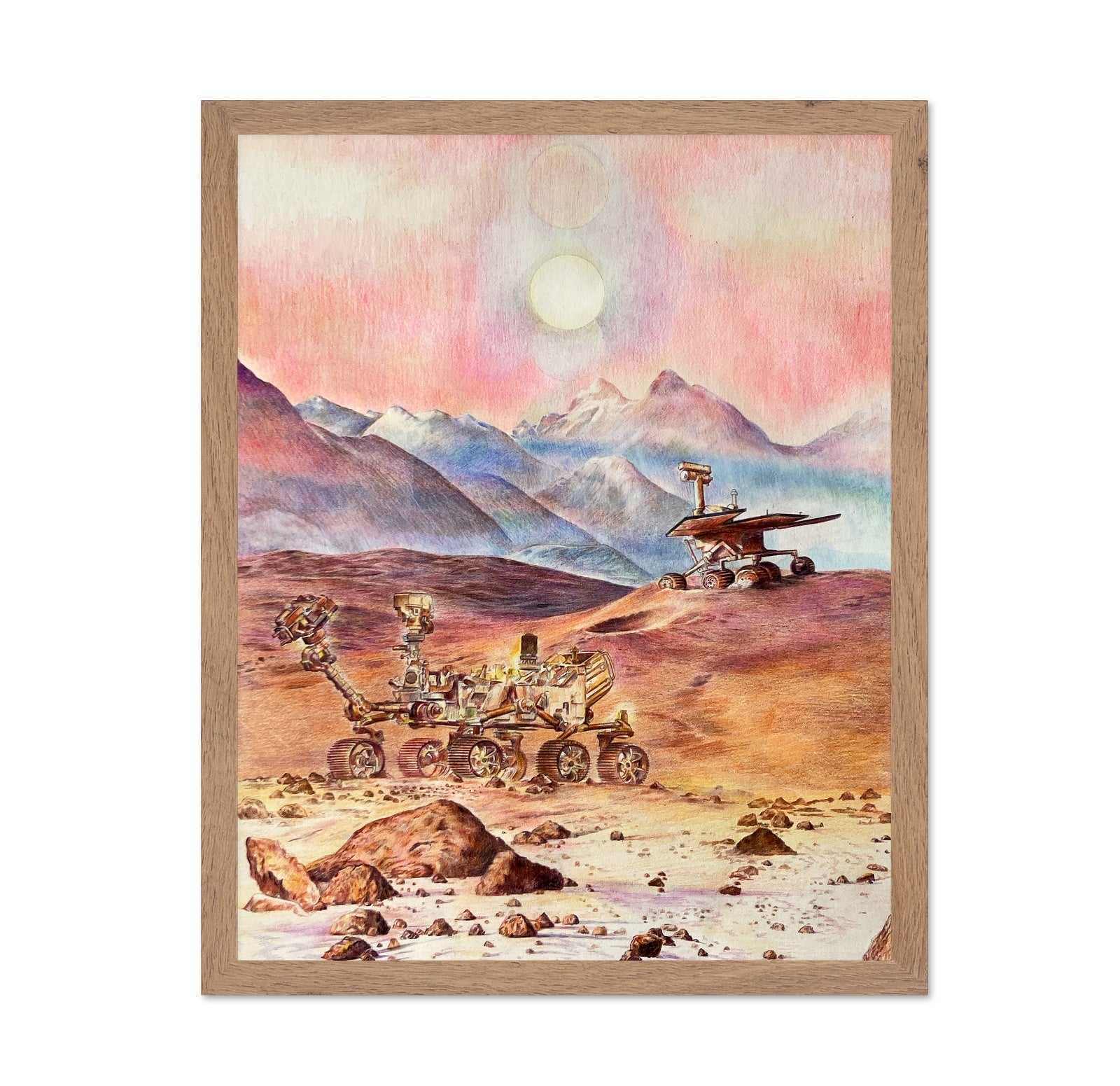 Mars Rovers at Twin Suns