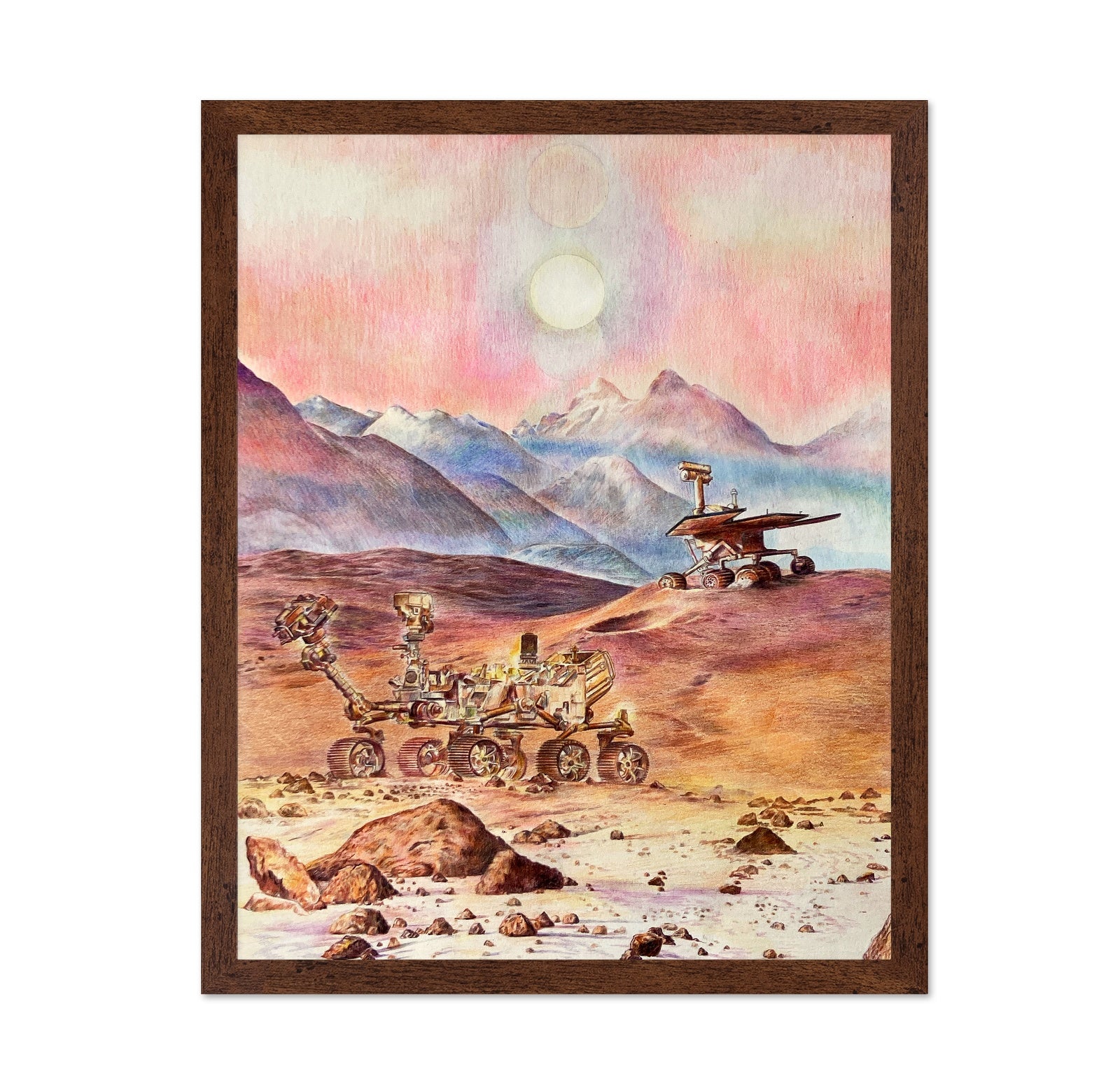 Mars Rovers at Twin Suns