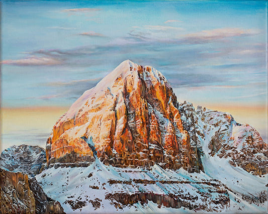 Sunlit Alpine Peak