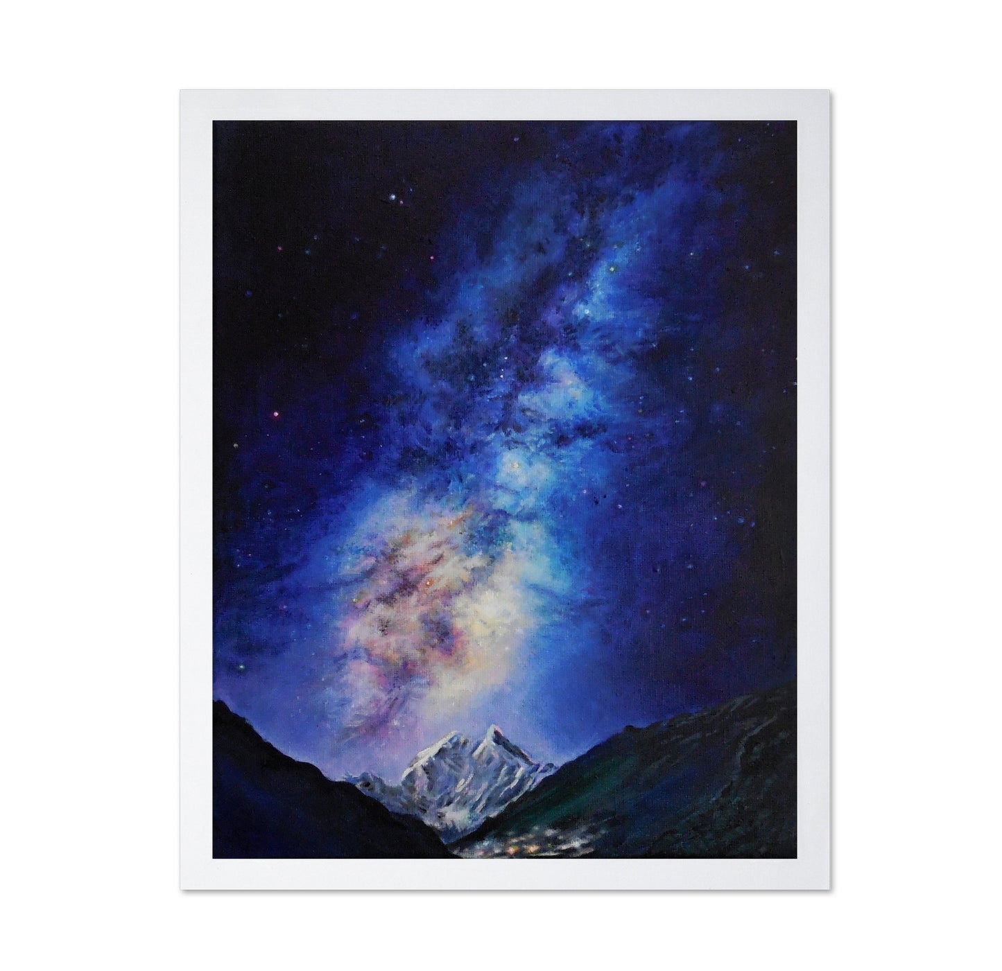 Milky Way Over Mountain Peaks No2