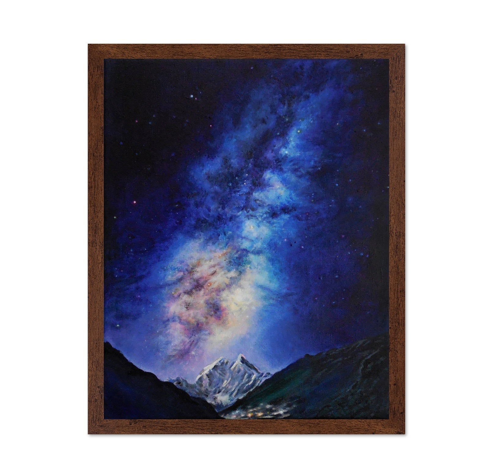Milky Way Over Mountain Peaks No2