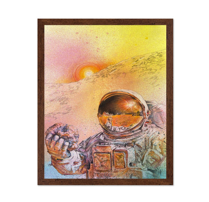 Astronaut Holding Alien Terrain