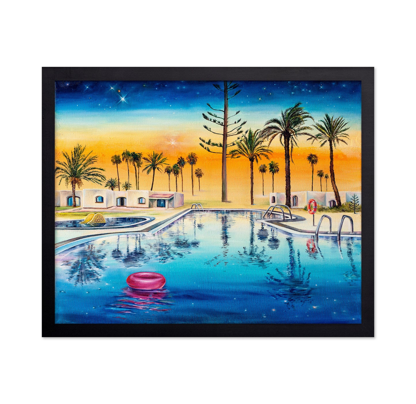 Sunset Poolside Oasis