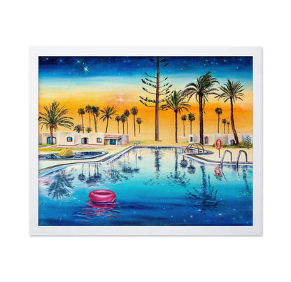 Sunset Poolside Oasis