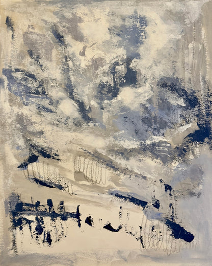 Moody Blue Abstract