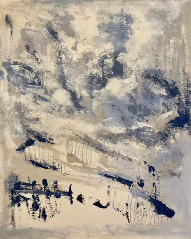 Moody Blue Abstract