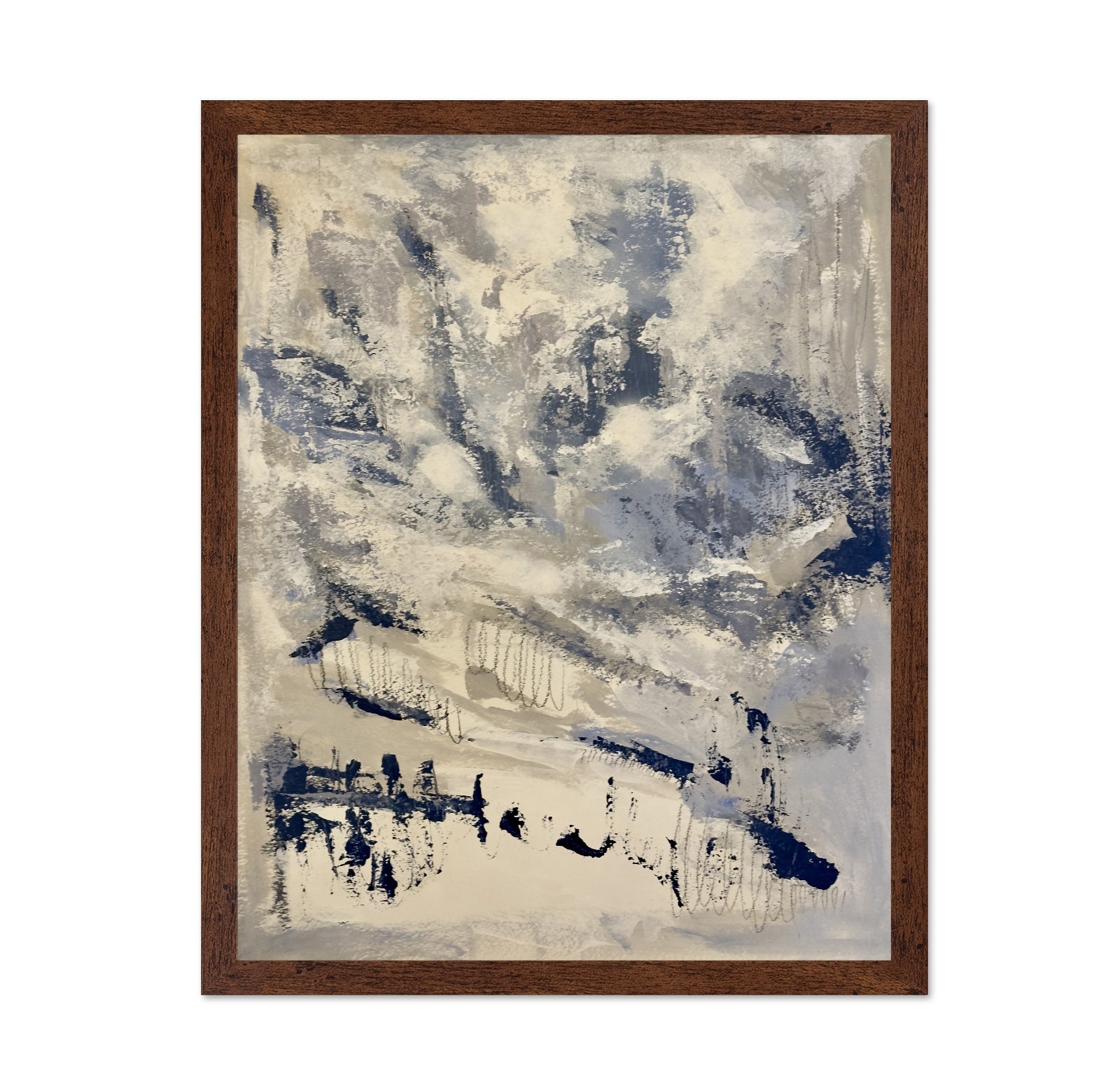 Moody Blue Abstract