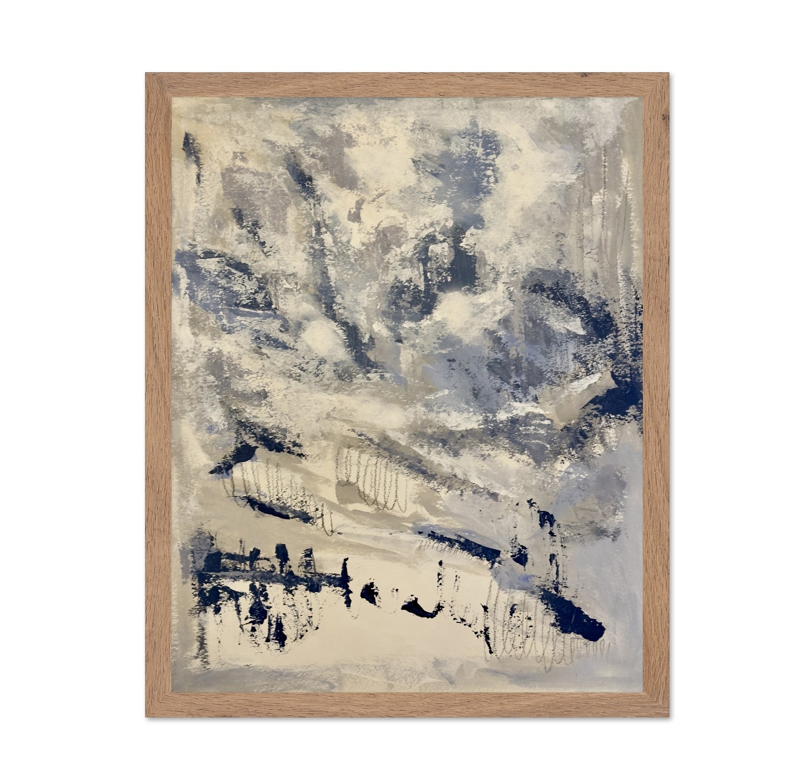 Moody Blue Abstract