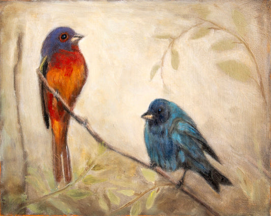 Colorful Bird Pair