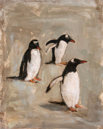 Playful Penguin Trio