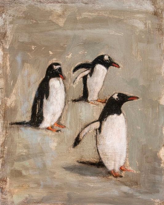 Playful Penguin Trio