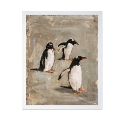 Playful Penguin Trio