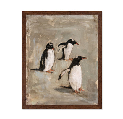 Playful Penguin Trio