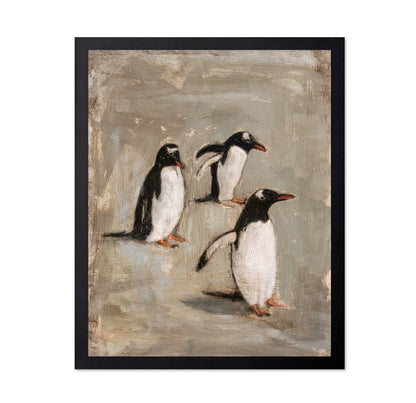 Playful Penguin Trio