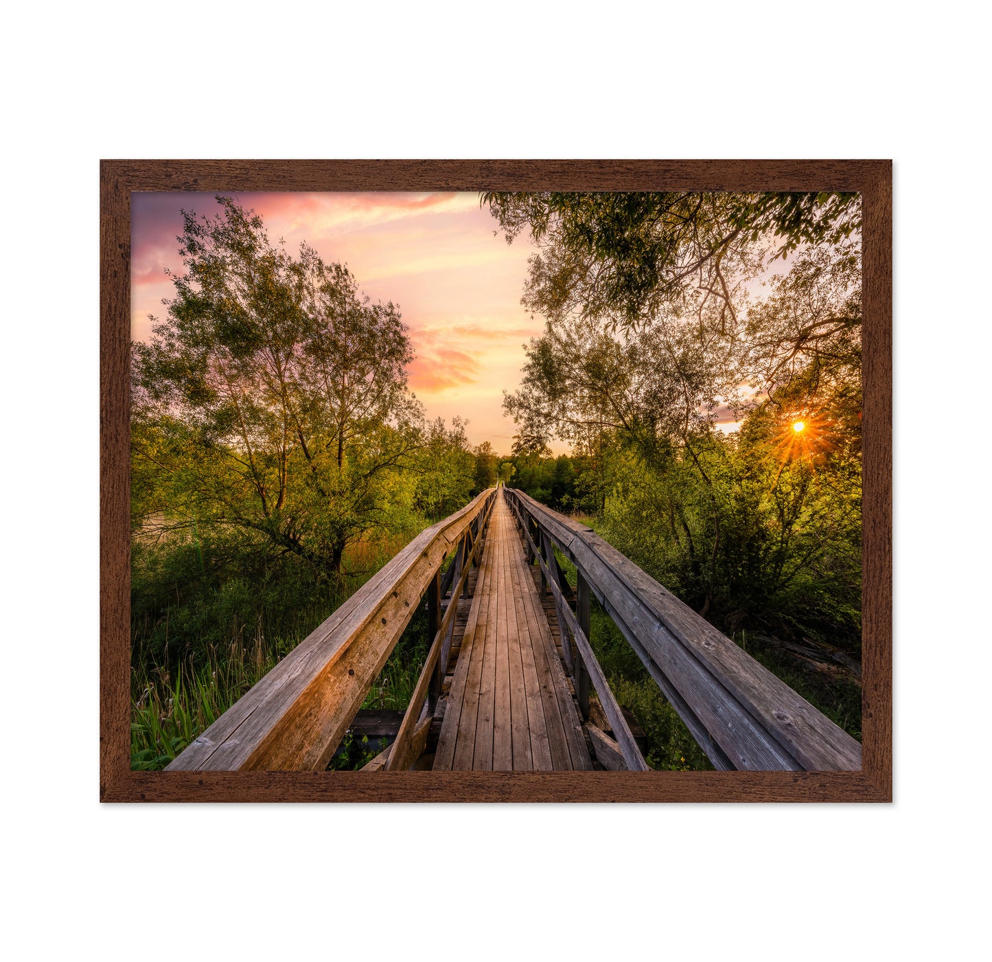 Wooden Bridge Sunset