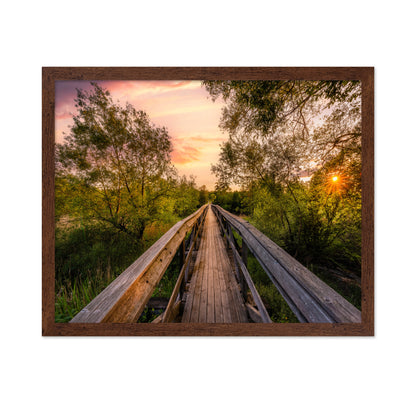 Wooden Bridge Sunset