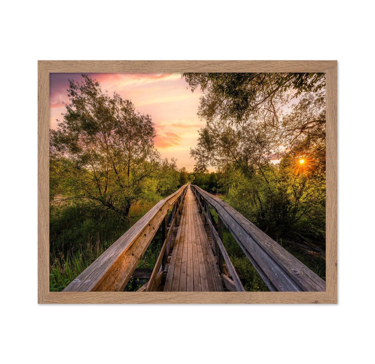 Wooden Bridge Sunset