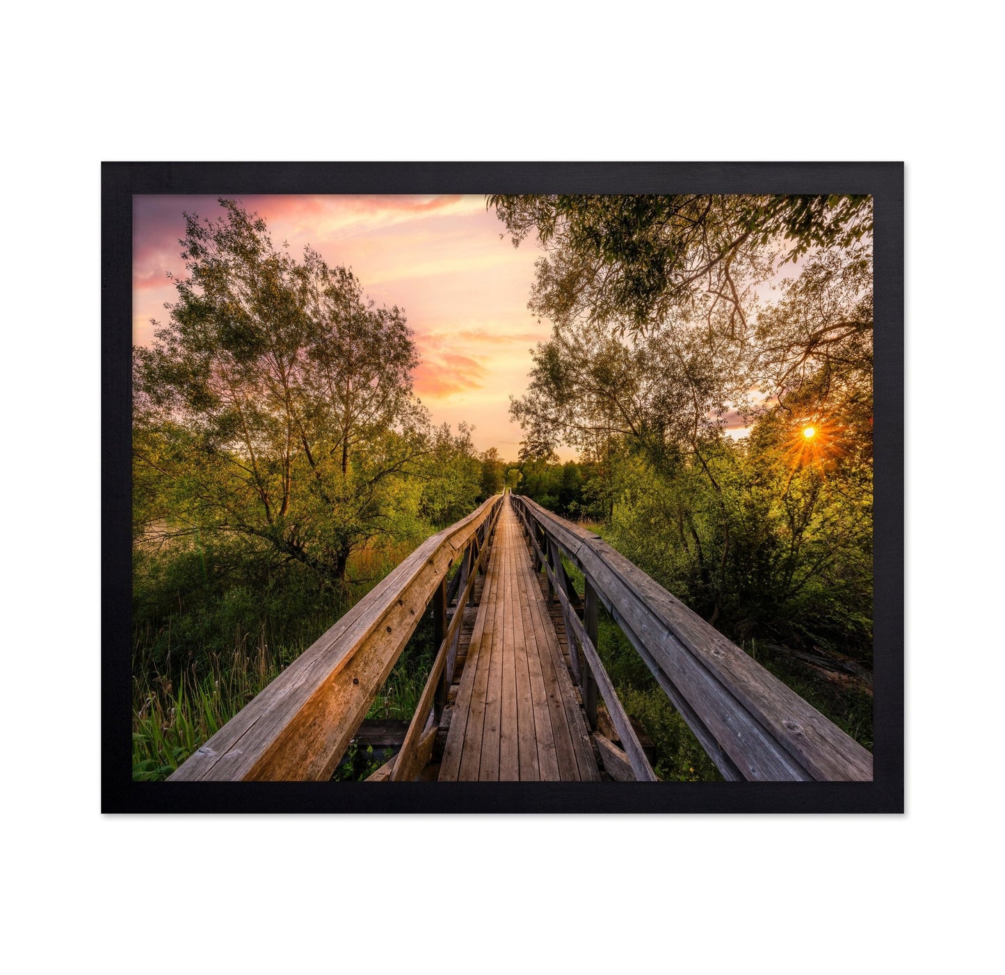 Wooden Bridge Sunset