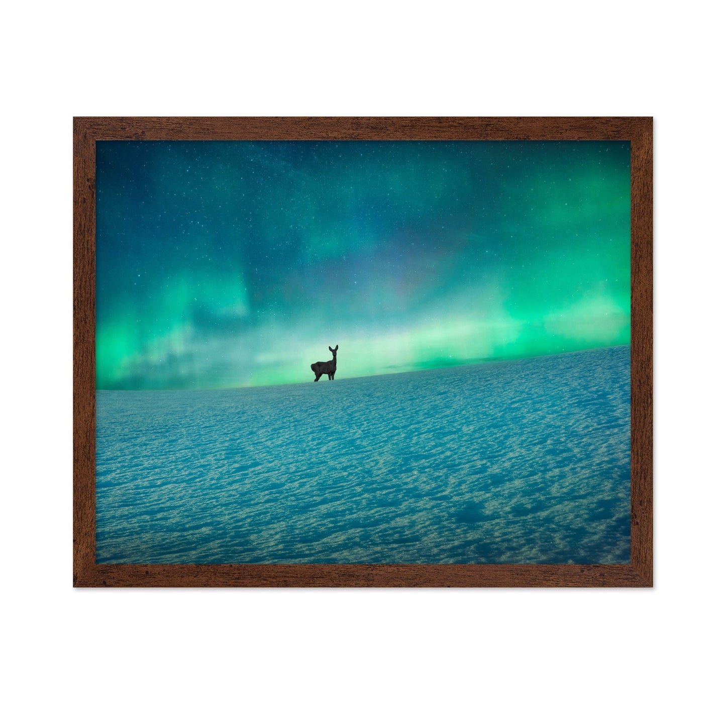 Aurora Deer Scene