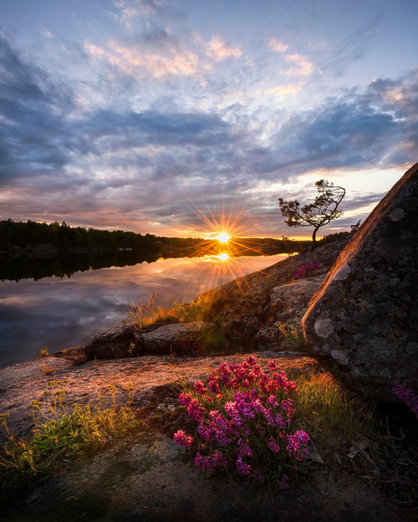 Sunset Lake Reflection