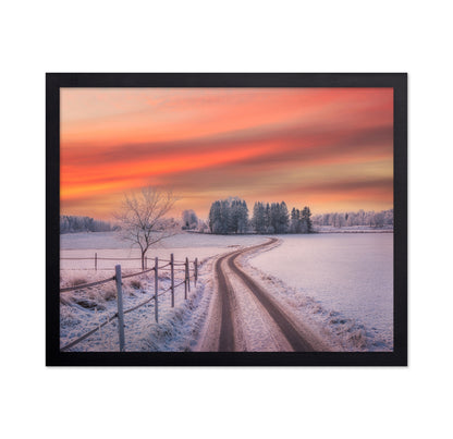 Winter Sunset Path