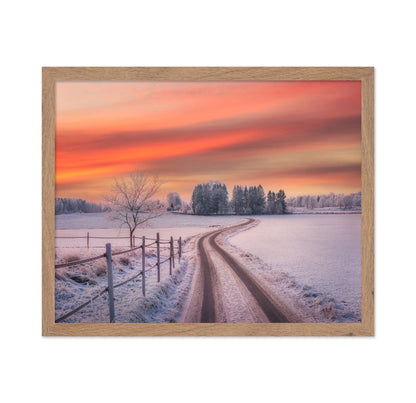 Winter Sunset Path