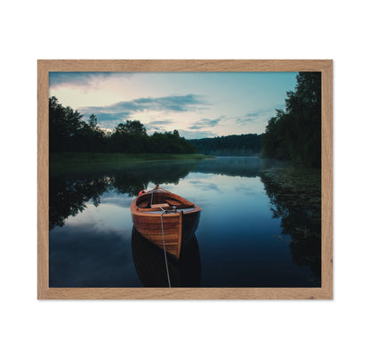 Lake Boat Reflection