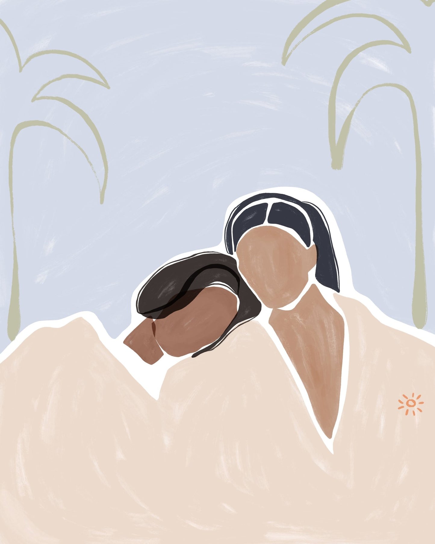 Relaxing Couple Art