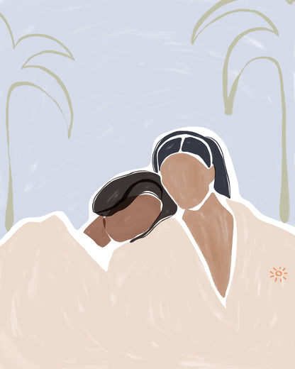 Relaxing Couple Art