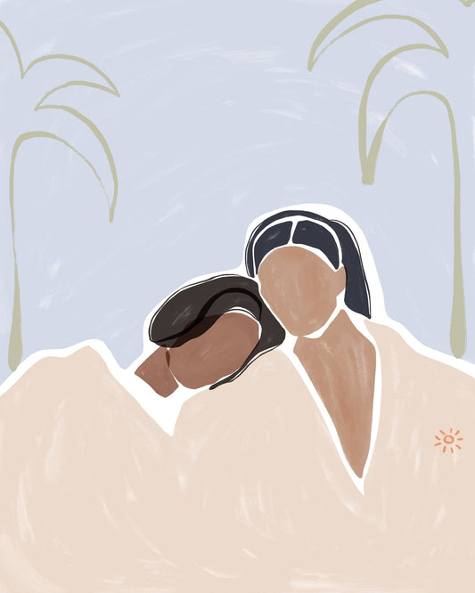 Relaxing Couple Art