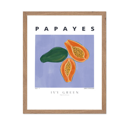 Papaya Fruit Poster