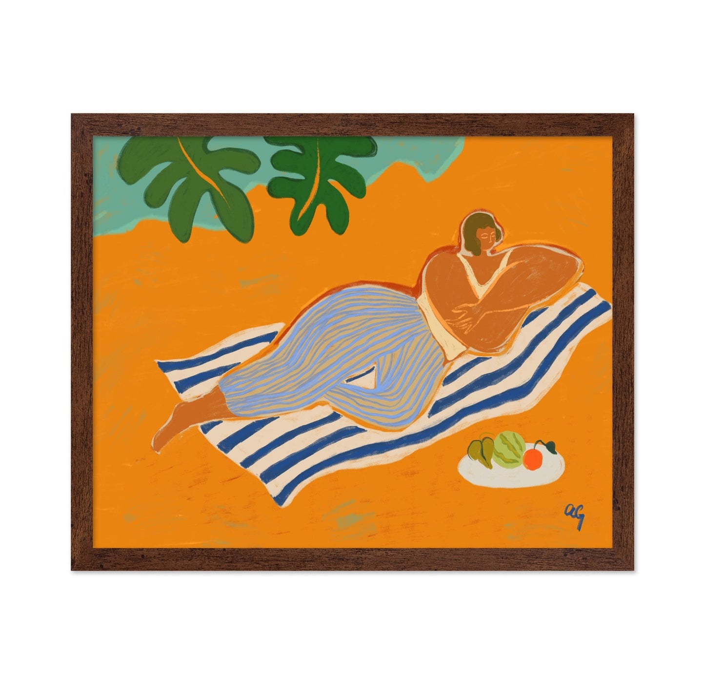 Beach Resting Woman