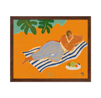 Beach Resting Woman
