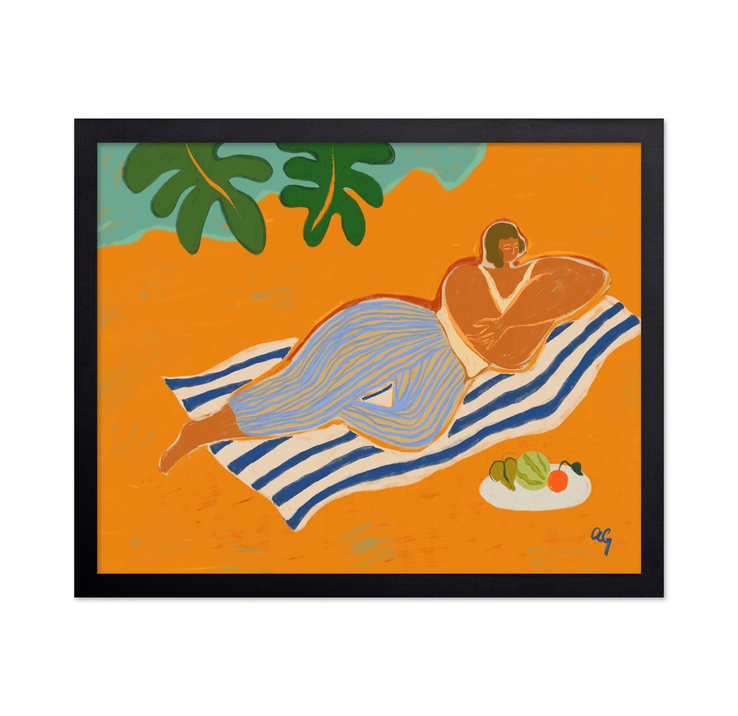Beach Resting Woman