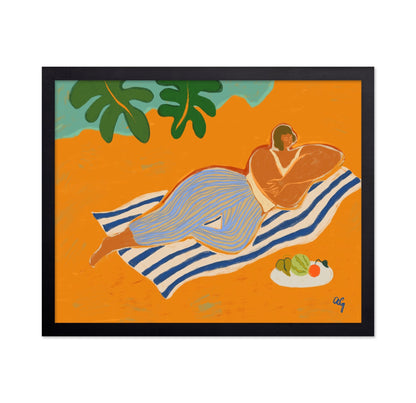 Beach Resting Woman