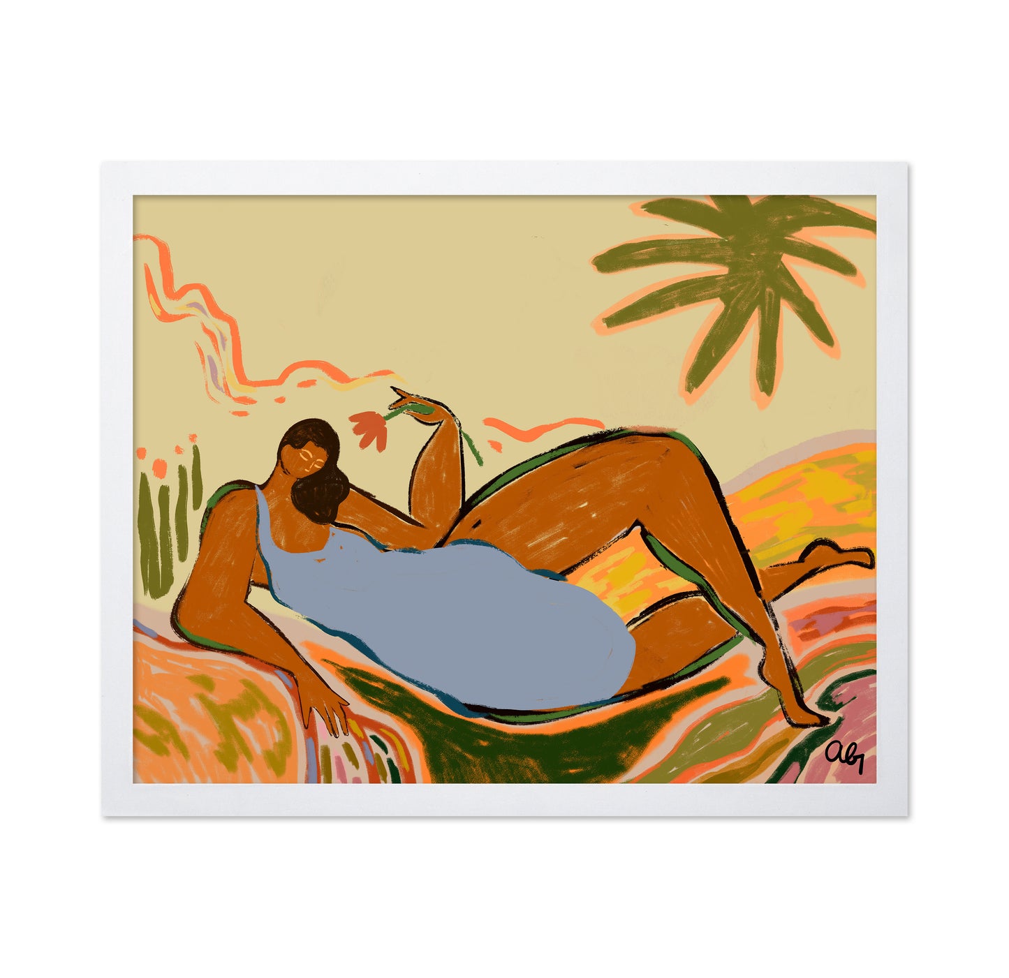 Tropical Recline Woman