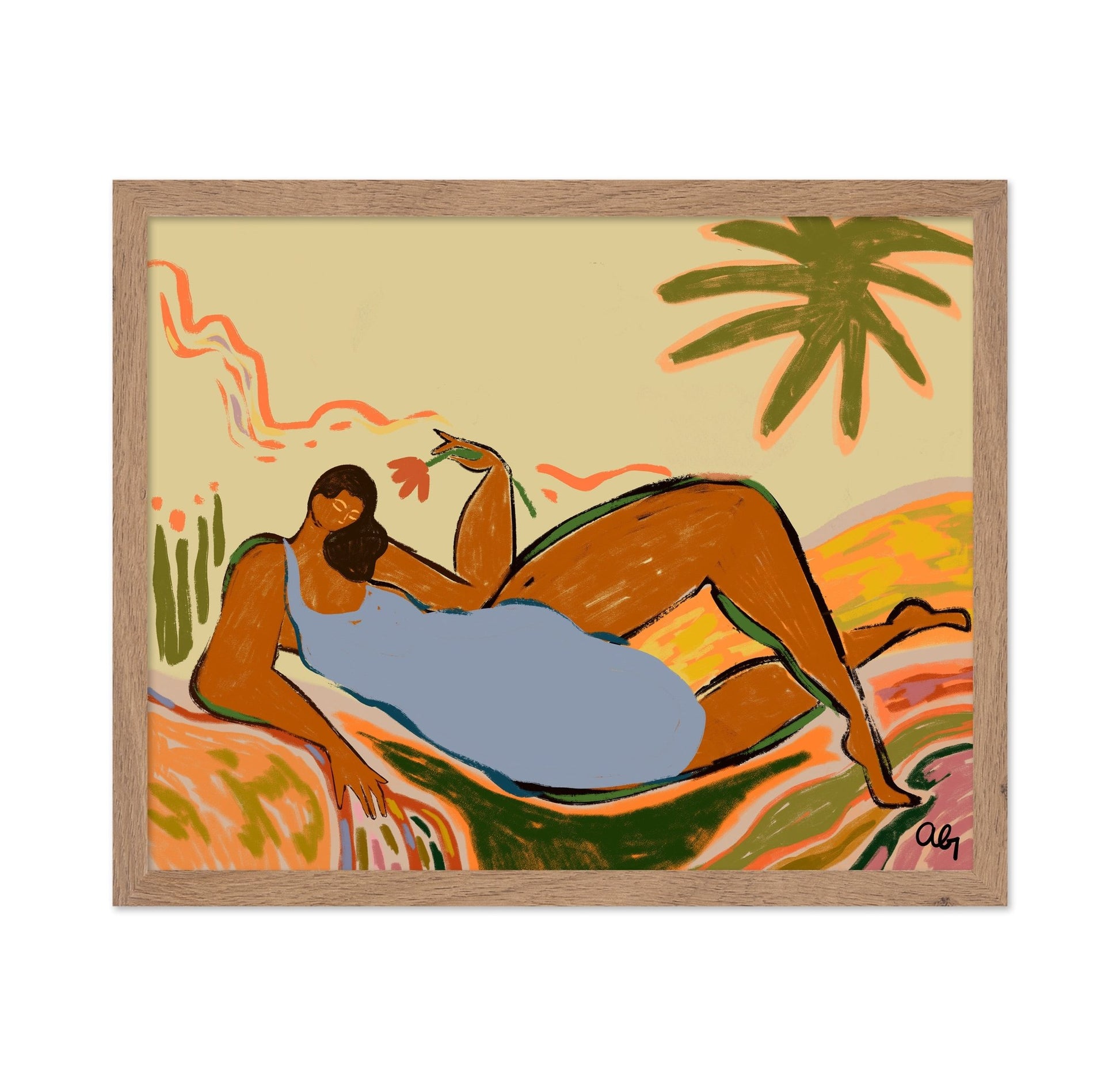 Tropical Recline Woman