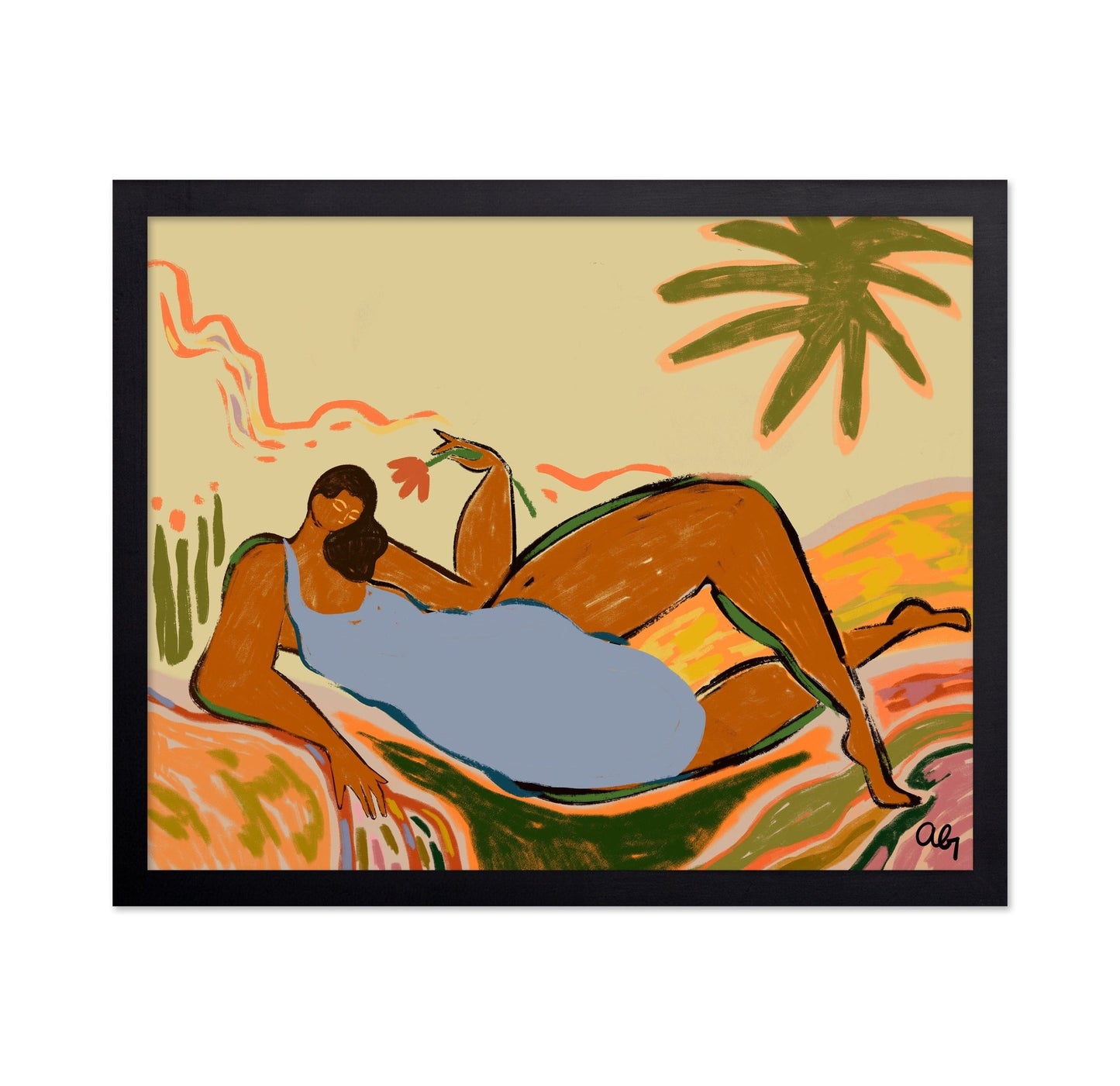 Tropical Recline Woman
