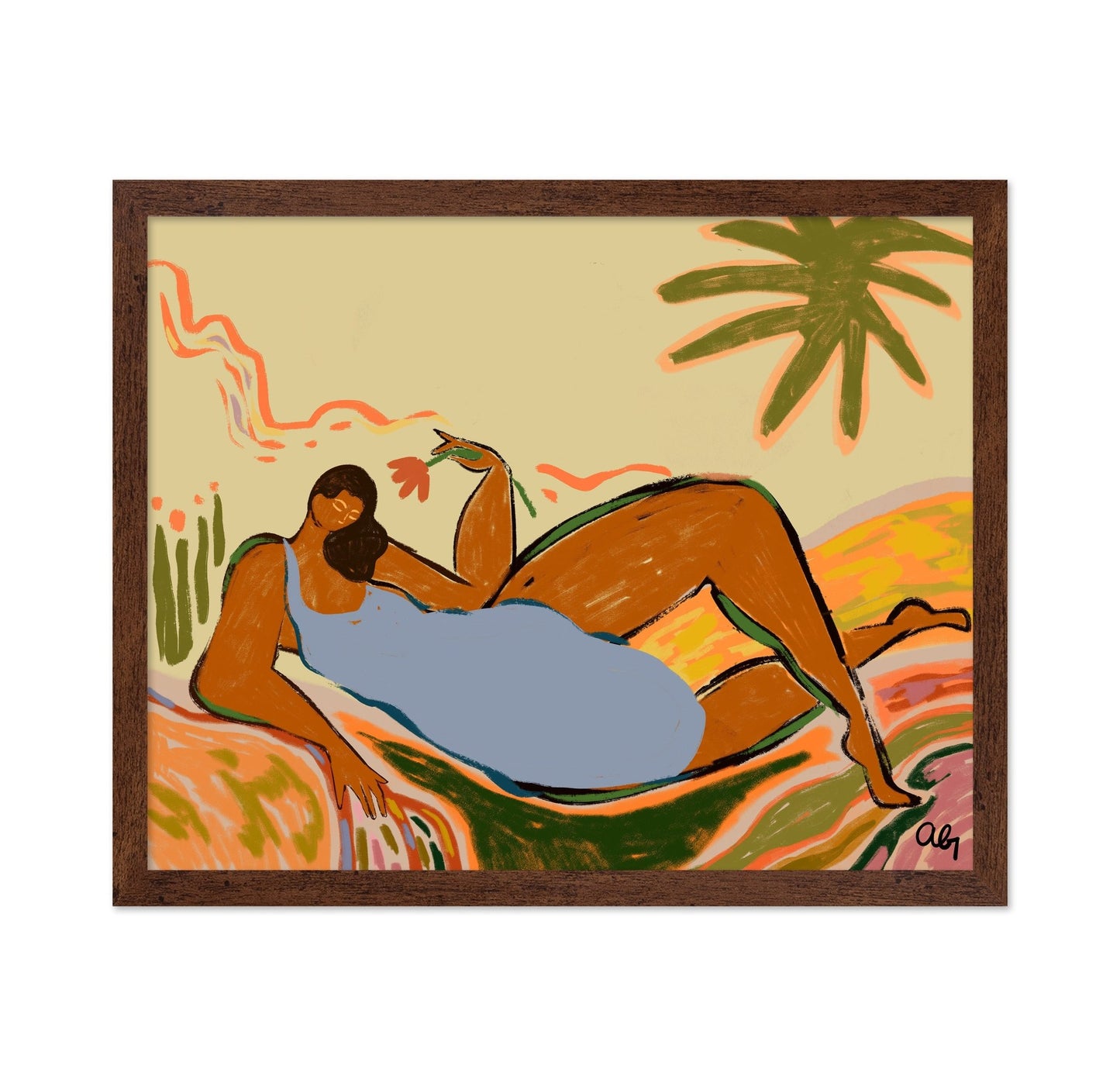 Tropical Recline Woman