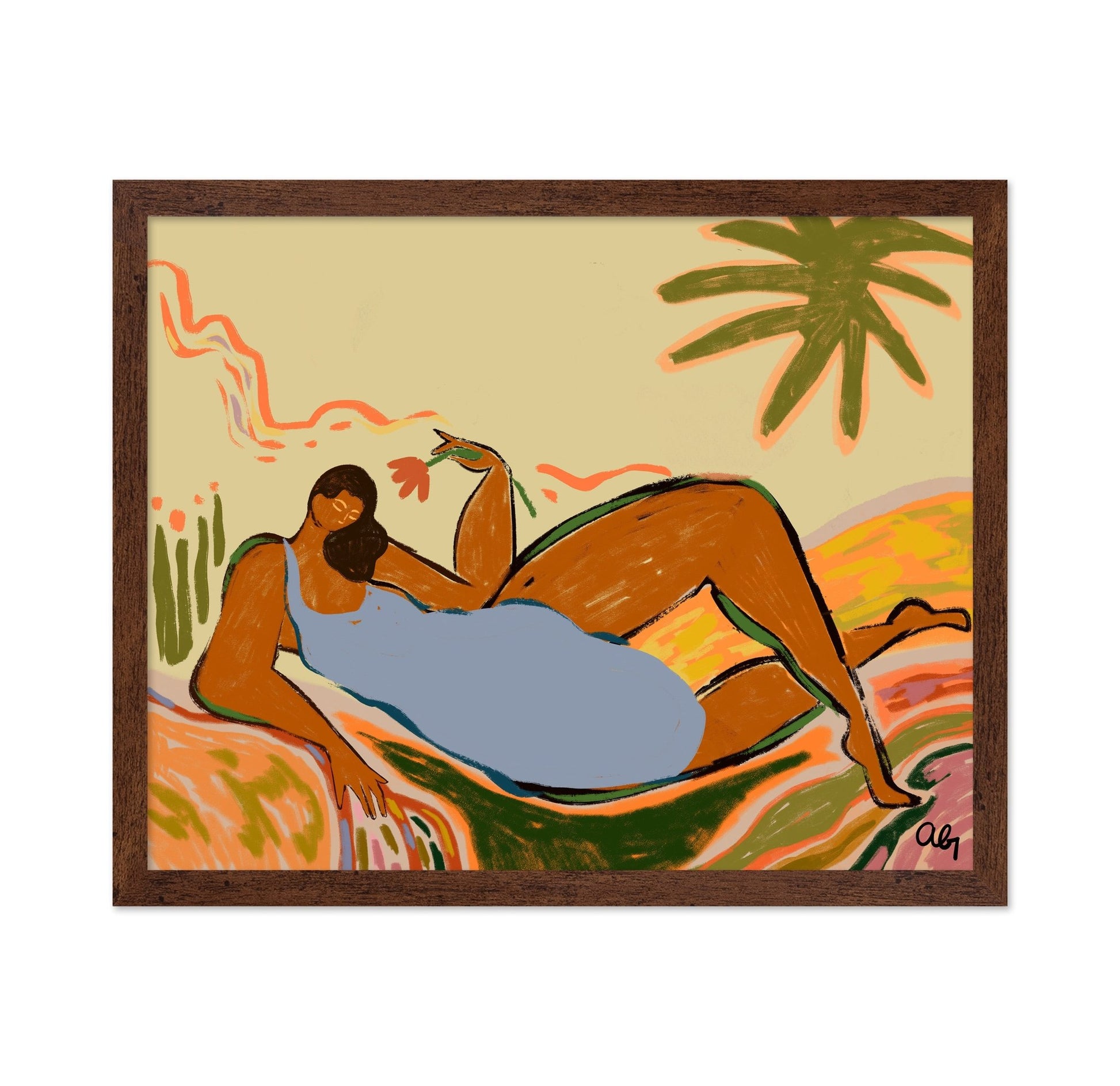 Tropical Recline Woman