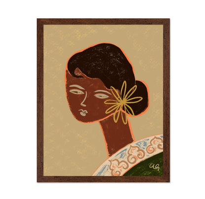 Golden Flower Portrait
