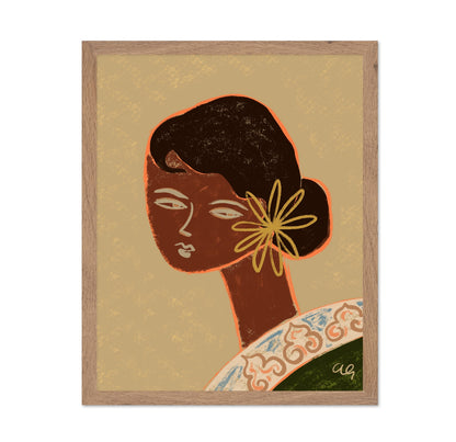 Golden Flower Portrait