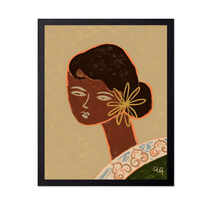 Golden Flower Portrait