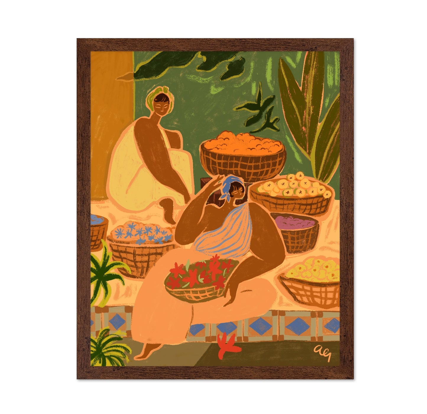Market Harvest Scene